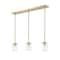 Z-Lite Thayer Pendant, 3-Light, 4.75 In.W x 34 In.L x 7.5 In.H, Luxe Gold/Clear 742MP-3LG - alternate 1